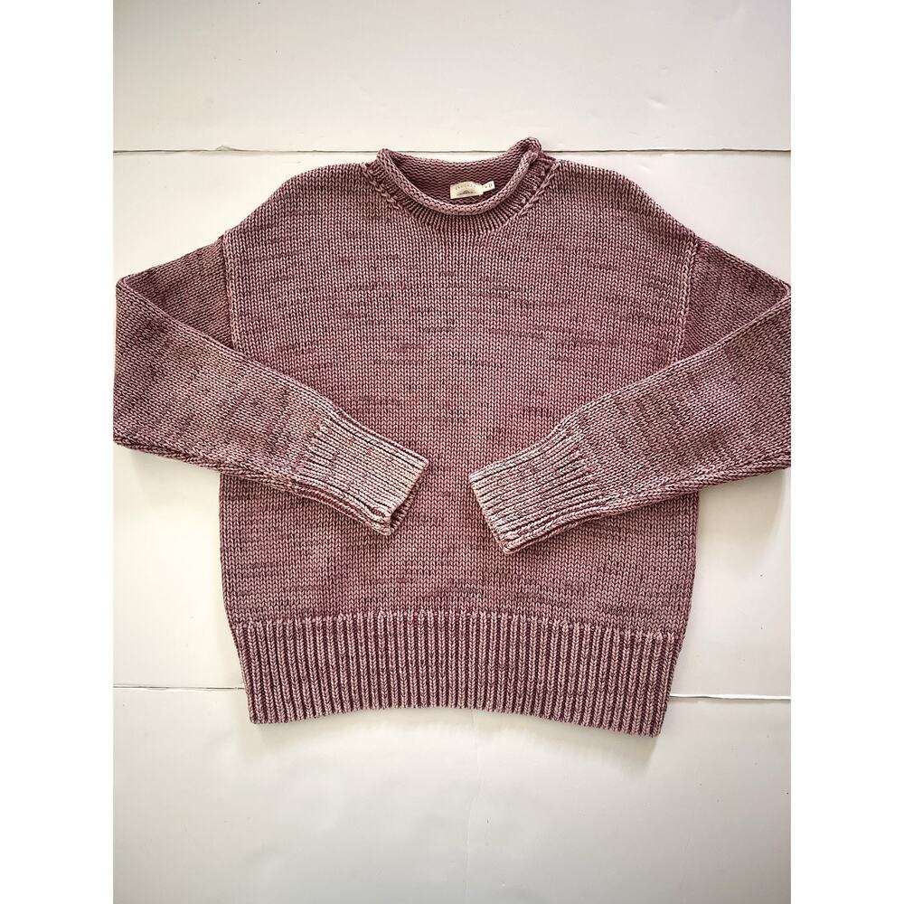 Faherty Sweater Women S Sunwashed Chunky Knit Crew Neck Relaxed Organic Cotton